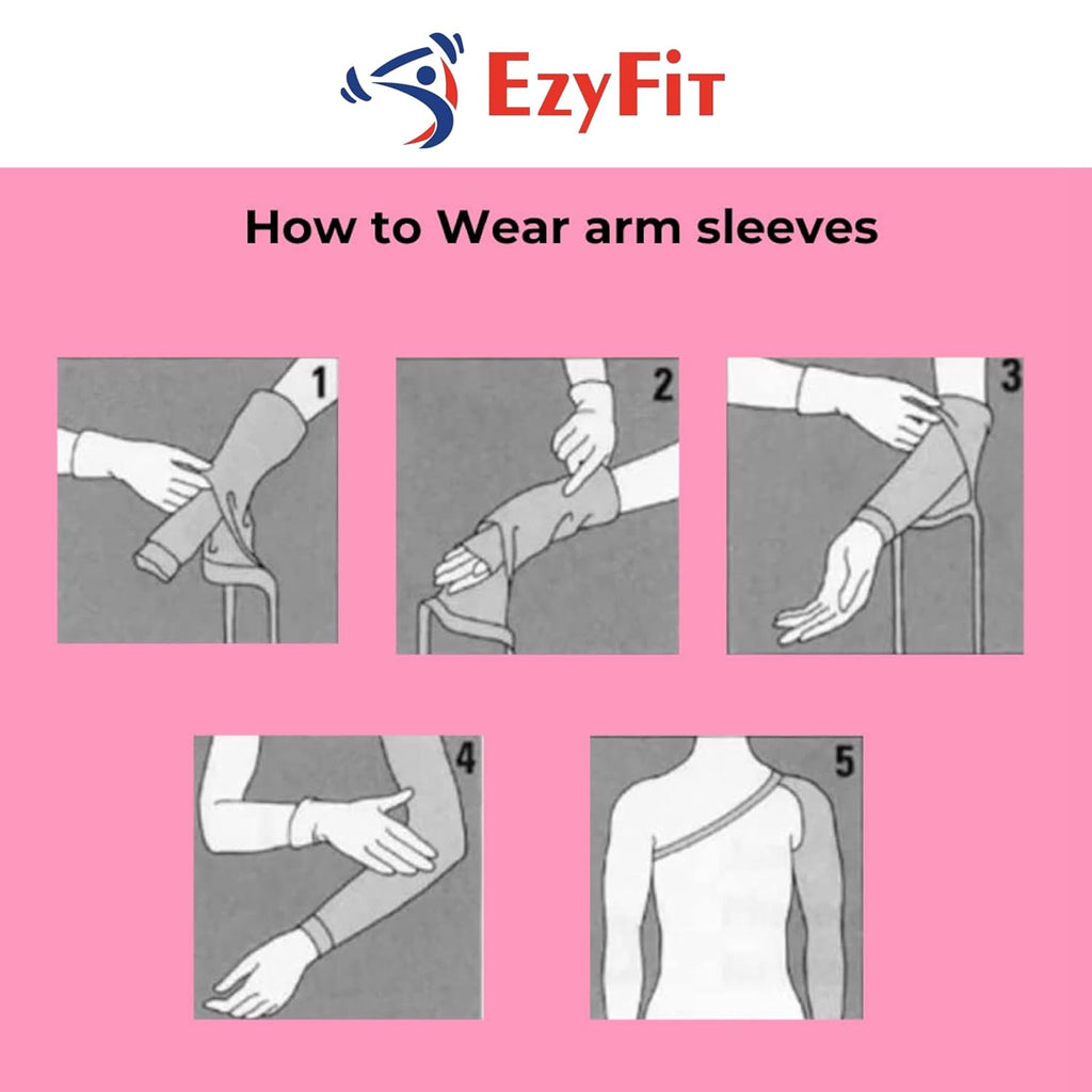 Medical Compression Arm Sleeves with Shoulder Strap and Support for Lymphedema | Graduated Compression - 20-30 mm/Hg | Post Mastectomy Sleeve for Lymphedema (LEFT HAND, EXTRA LARGE)