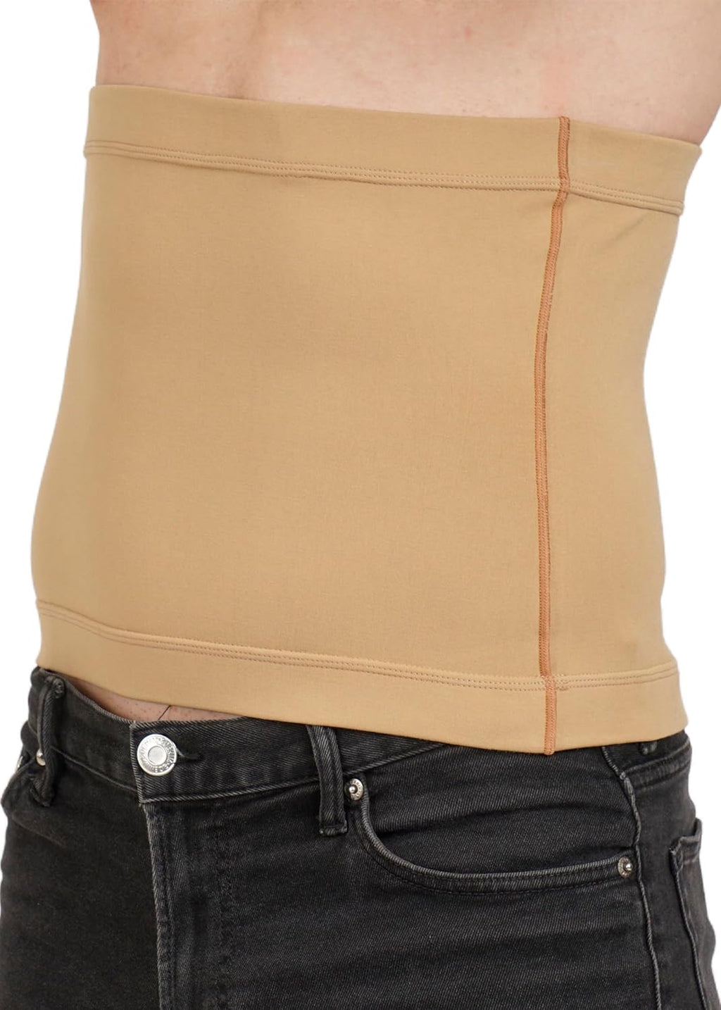 Moderate Compression Abdominal Shapewear | Slip-On Design | Support for Post-Cesarean, Postpartum, and Abdominal Liposuction | Umbilical and Abdominal Hernia (Beige, 3XL)