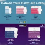 AZAH Sanitary Pads for Women (20 Reg + 20 XL) [Pack of 40] 100% Rash-Free sanitary napkins | 3x More Absorption, Cottony Soft and Dry Top Cover for heavy Flow | Toxin Free, Locks Odour, Leak-Proof