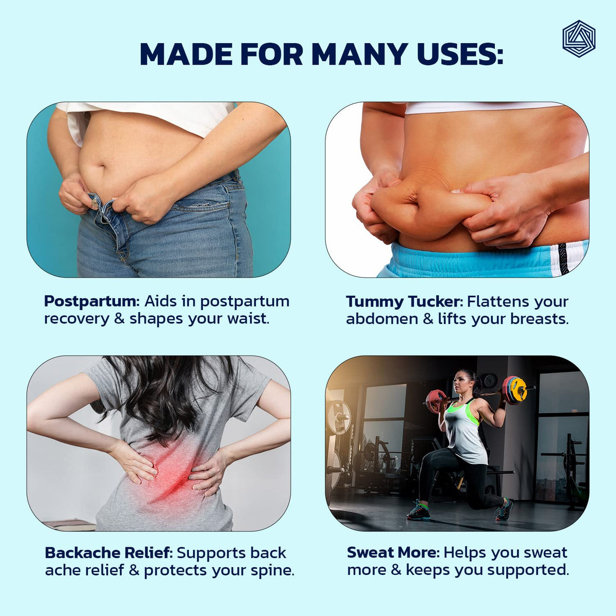 Boldfit Postpartum Belt After Delivery Slim Belt for Women Belly Fat Maternity Belts After Delivery Abdominal Belts post Deliveries Pregnancy Tummy shaper for Women Slimming High Waisted Body Shaper