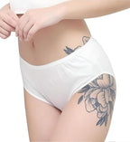 Women's Disposable 100% Pure Cotton Briefs Discreet Underwear Panties for Travel Hotel/Hospital Stays/Travelling/Spa/Surgery/Periods/Postpartum
