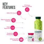 Healing Hands GutBio Probiotics + KiwiBiotic Prebiotic Combo| Daily Gut Health & Immunity| 25 Bn CFU 10 Strains + Kiwifruit Nutrients & Fibers| Essential Probiotics, Vitamins, Antioxidants, Prebiotic Fibers| 15-Day