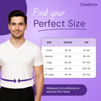 Careforce - The Force Behind Your Health Polyester Postpartum Abdominal Belt After Delivery for Tummy Reduction Belly Support Belt Abdominal Binder Belt for Back Pain Relief Women, Men-Grey 8 Inch-XL