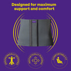 Careforce - The Force Behind Your Health Polyester Postpartum Abdominal Belt After Delivery for Tummy Reduction Belly Support Belt Abdominal Binder Belt for Back Pain Relief Women, Men-Grey 8 Inch-XL