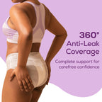 Evereve Period Panty For Girls & Women, (M-L), 2x10 Pcs, 360 Degree Coverage, 0% Leaks, High Absorbency For Heavy Flow, Maternity Delivery Pads, Postpartum & Overnight Protection, Disposable Panty