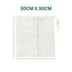 Sterile Abdominal Mop Gauze Sponge 30cm x 30cm, 12-Ply (Type 17) – Surgical Lap Sponge with X-Ray Detectable Thread, Pack of 5