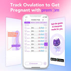 Easy@Home Ovulation and Pregnancy Test Kit: 50 LH Ovulation and 5 HCG Pregnancy Test Strips Powered by Premom App for Women Trying to Conceive