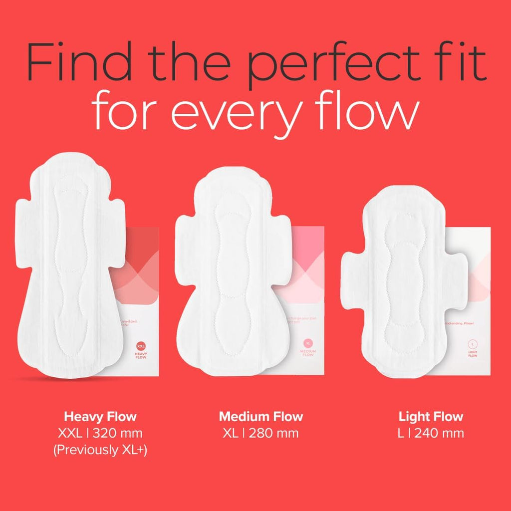 XL+ Sanitary Pads Disposable Fragrance-Free