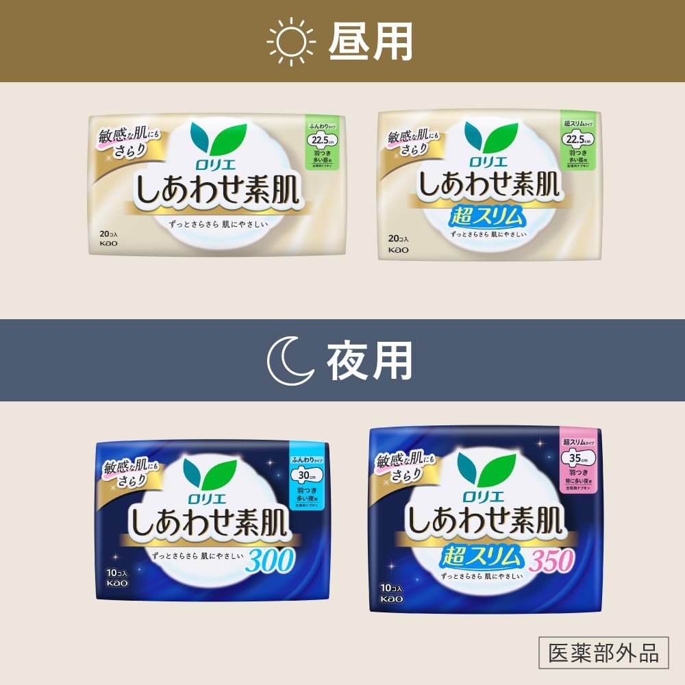 Laurier Sanitary Pads With Wings Slim Profile 22.5cm 20 pieces