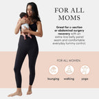 Ingrid & Isabel | Basics Postpartum Compression Leggings | Postpartum Leggings for Tummy Control & Support