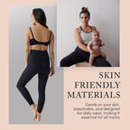 Ingrid & Isabel | Basics Postpartum Compression Leggings | Postpartum Leggings for Tummy Control & Support