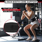 RitFit Weight Lifting Belt 6 Inch for Squats Deadlift Strength Training | Padded Lumbar Support, Self-Locking Gym Belt for Men & Women, Squats, Lunges, Deadlift, Thrusters