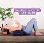 Hugger Mugger Standard Yoga Bolster - Firm, Supportive, Handmade, Durable