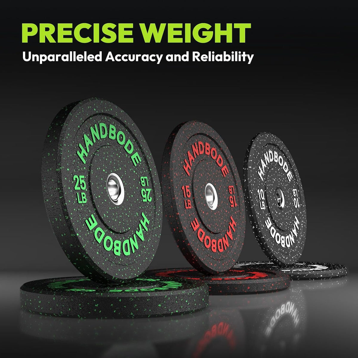 2-Inch High-Bounce Bumper Plates, Olympic Weight Set, 10-650 lb | Barbell Weight Plates Set for Home Gym, Colored Weights Rubber Strength Training Plate for Weight Lifting