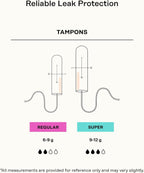 The Honey Pot Company - 100% Organic Cotton Tampons - Super Absorbency | Multipack - Tampons w/BPA Free Plastic Applicator - Unscented - Without Fragrances or Chlorine - Feminine Care - 54ct