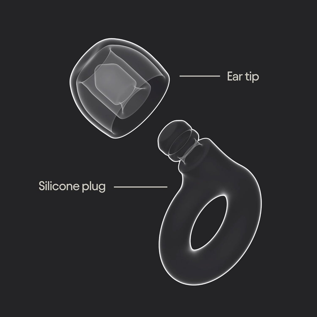 Loop Quiet 2 Ear Plugs - Ultra-Comfy Reusable Hearing Protection for Sleep | 24dB SNR noise reduction. Flexible, customizable fit. Reusable & washable. For deep focus, travel, noise sensitivity