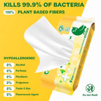 Mini Antibacterial Wet Wipes, 99% Water Hand Sanitizer Travel Wipes, Safe for Sensitive Skin & Hypoallergenic Hand Sanitizing Pocket Wipes, 144 Count (24 Packs of 6)