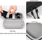 Diabetes Travel Case EVA Hard Shell Diabetic Supplies Bag Organizer for Blood Sugar Testing Kit, Glucose Monitor Kit with Meter, Glucose Test Strips, Lancets, Lancing Device, Alcohol Wipe (Black)