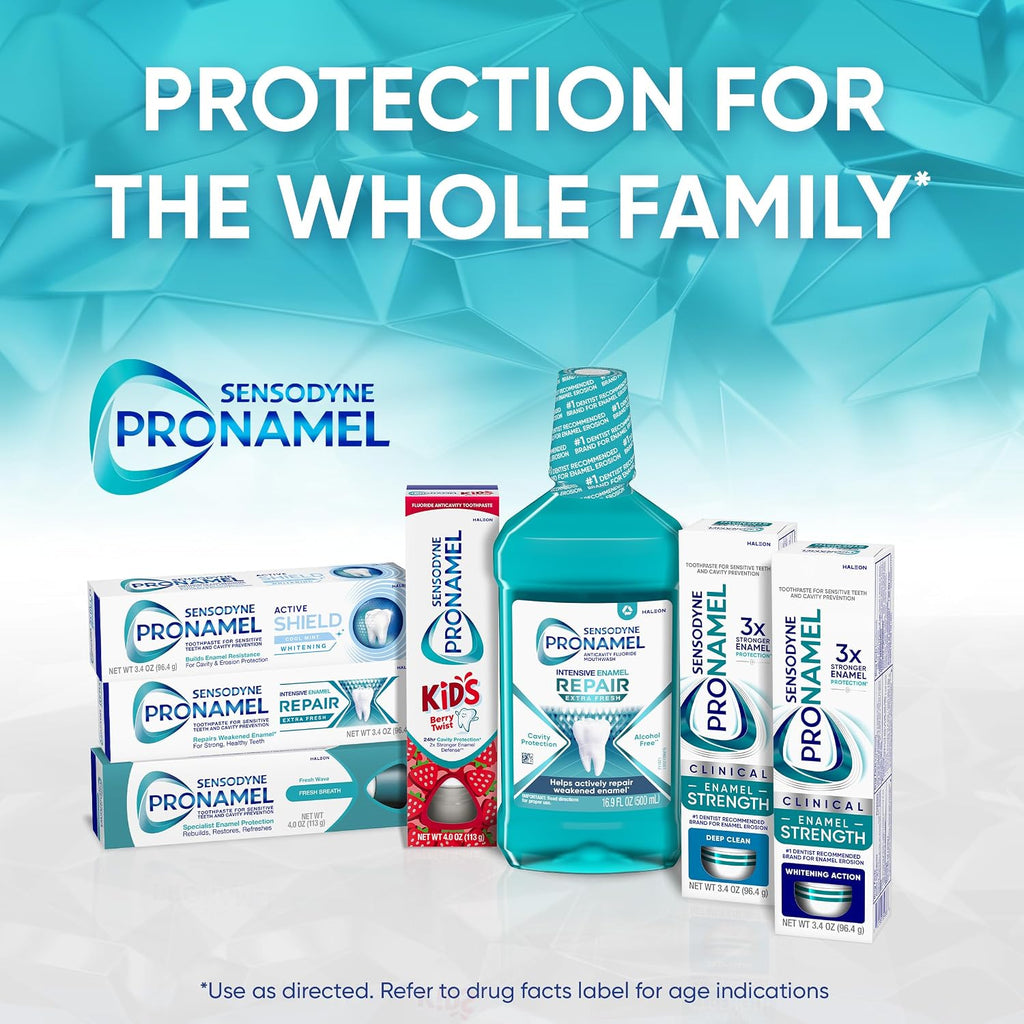 Sensodyne Pronamel Kids Toothpaste, Fluoride Anticavity Toothpaste, Cavity and Enamel Protection, for Ages 2+, Berry Twist Flavored, 4 oz (2 Pack)