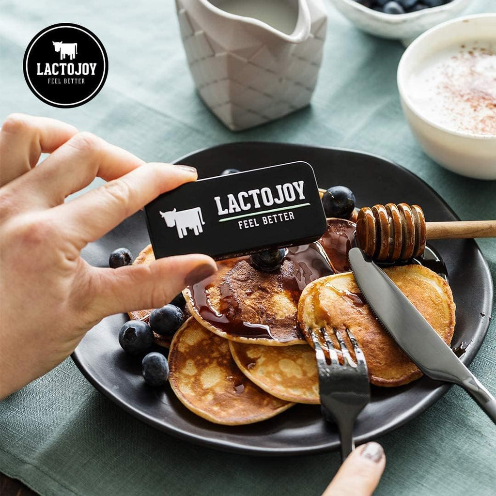 LactoJoy Lactase Pills 14,500 I 80 Pieces I Powerful Lactase Enzymes for Lactose Intolerance I Ultra Pure Lactase for Improved Digestion I No Silicon Dioxide, No Artificial Flavors, No Sucralose