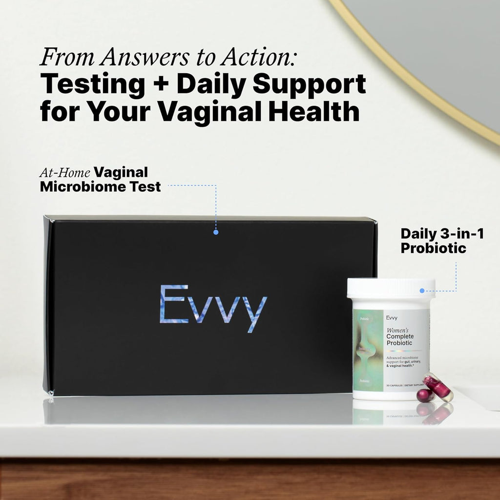 Evvy Women's 3-in-1 Probiotic Gut, Urinary & Vaginal Health | 30 Day Supply