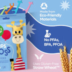 SmartLifeco Eco-Friendly Kids Flossers (100ct) - The Original Straw Wheat Dental Floss Picks For Children, Fluoride & PFA Free, Toothpick Flossing Sticks For Toddler Teeth, No Shred Thread, Unflavored