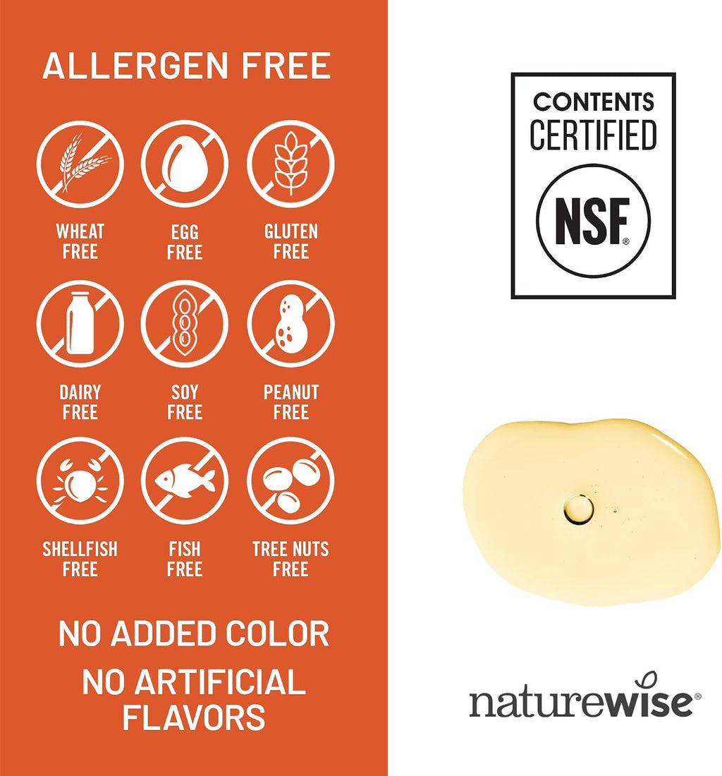 NatureWise Vitamin E 400 IU Softgels (180mg DL-Alpha) - Dairy, Gluten & Soy Free - Non-GMO Antioxidant-Rich Dietary Supplement for Skin, Heart, and Immune Health Support - 4-Month Supply, 120 Count