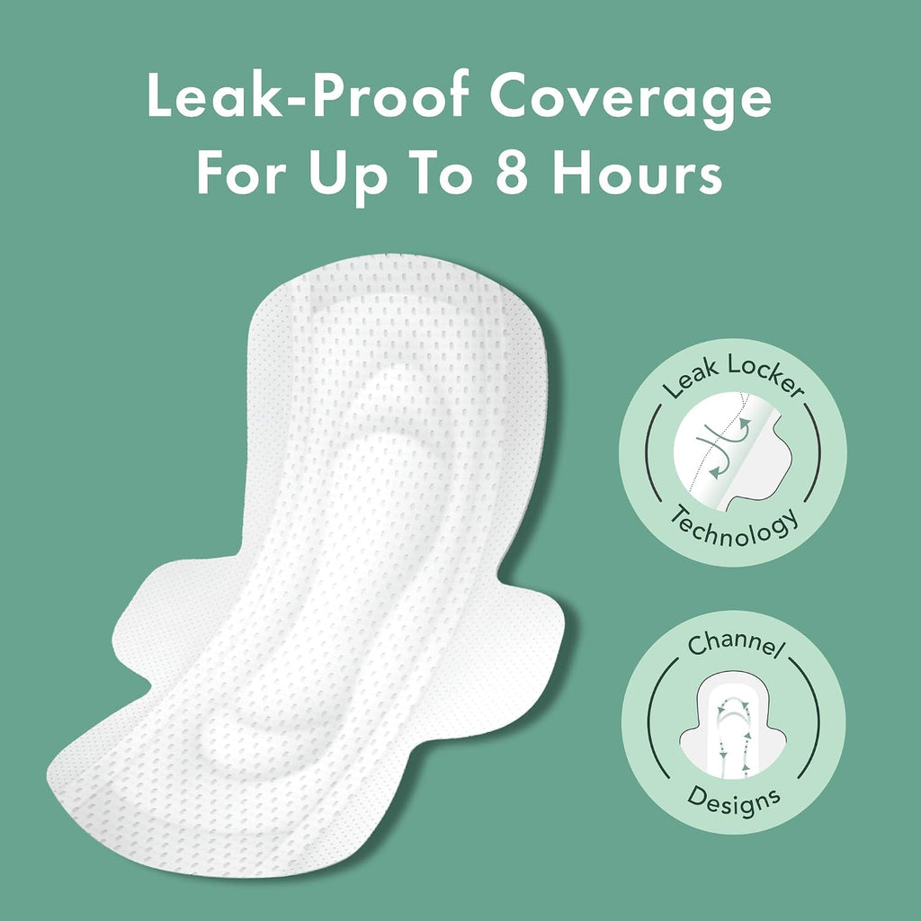 Rael Organic Cotton Cover Sanitary Pads for Women Moderate (Regular, 28 Ct) | Ultra Thin Period Pads with Wings, Regular Absorbency, Unscented, Chlorine Free, Period Essentials, Feminine Care