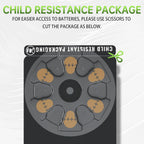 POWEROWL Hearing Aid Batteries Size 312, Long Lasting 312A Battery, 24 Count