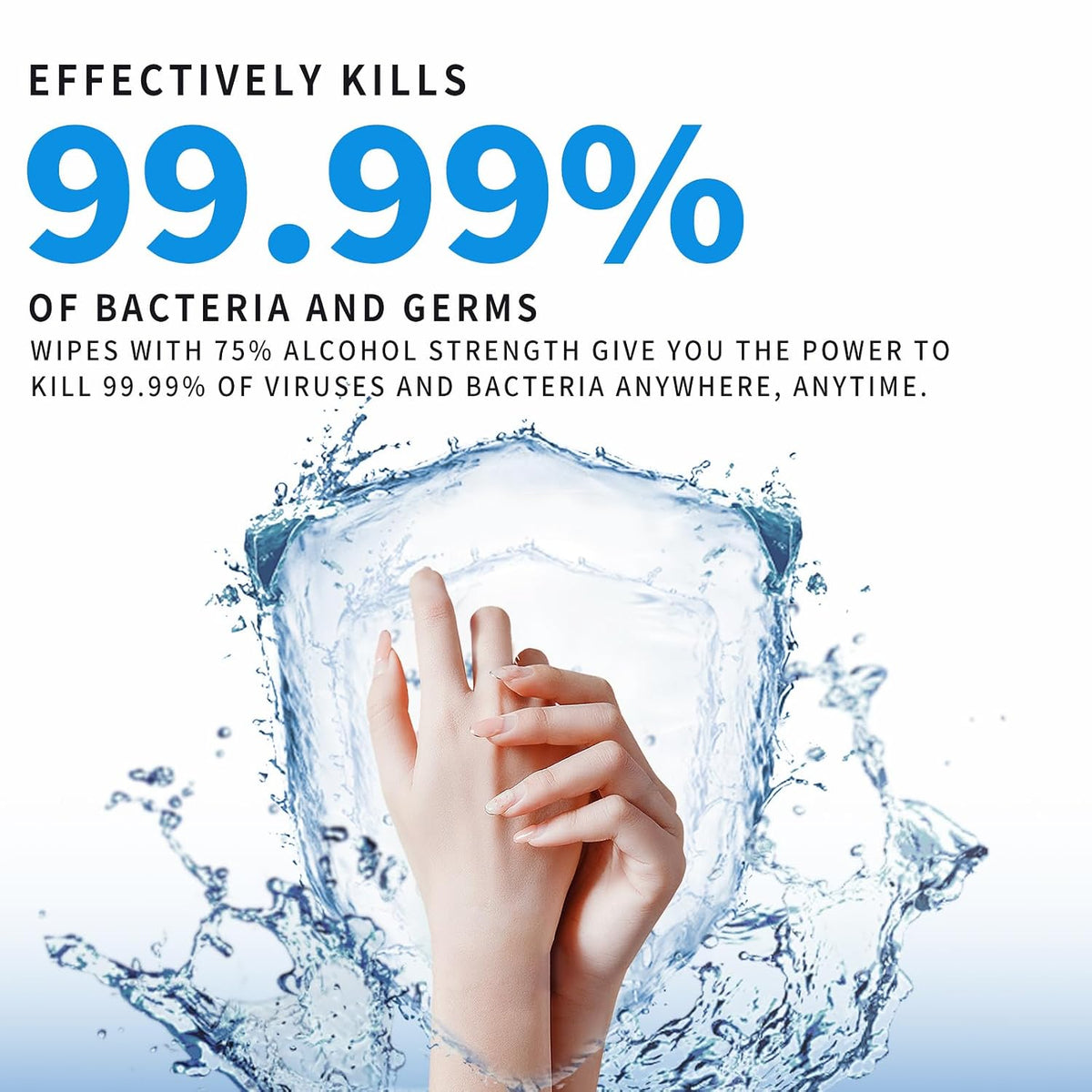 Beautifier Life Wet Wipes - Hand Sanitizer Wipes with Aloe and Vitamin E for Men, Women, & Kids - Eliminates 99.99% of Microbes (4 Pack x 50 Wipes)