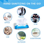 Beautifier Life Wet Wipes - Hand Sanitizer Wipes with Aloe and Vitamin E for Men, Women, & Kids - Eliminates 99.99% of Microbes (4 Pack x 50 Wipes)