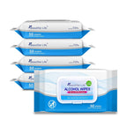 Beautifier Life Wet Wipes - Hand Sanitizer Wipes with Aloe and Vitamin E for Men, Women, & Kids - Eliminates 99.99% of Microbes (4 Pack x 50 Wipes)