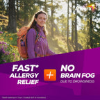 Allegra Adult 12-Hour Allergy Relief Tablets, Non-Drowsy Indoor and Outdoor Allergy Medicine, 60 mg Fexofenadine HCI Antihistamine Pill, 12-Count
