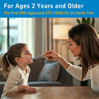 Healgen Rapid Check COVID-19, Flu A&B Antigen Test Kit, The First FDA Authorized OTC 3-in-1 Flu & COVID Home Test, Easy to Read Dual Windows, Results in 15 Mins, 1 Test