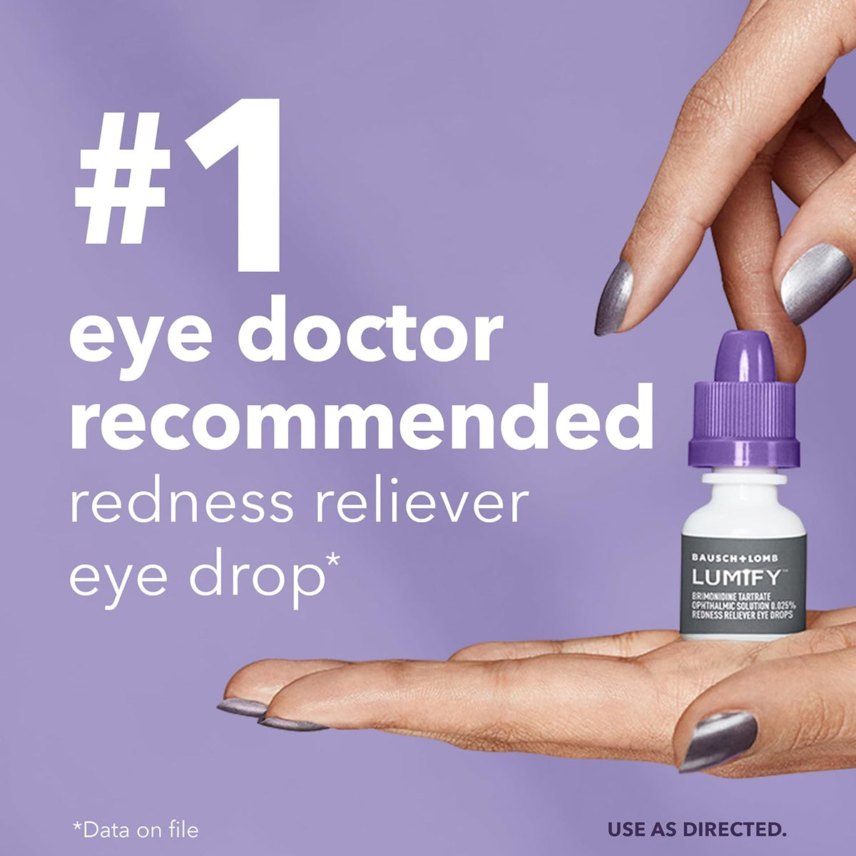 Lumify Redness Relief Eye Drops, Whiter & Brighter Looking Eyes, 0.17 oz | Fast-acting redness relief in 1 min, lasts up to 8 hours, For Whiter & Brighter Looking Eyes, 5 mL