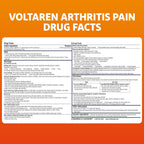 Voltaren Arthritis Pain Gel, Diclofenac Pain Relief Cream, 100 g, 2 Pack | Prescription Strength Topical Arthritis Pain Relief with Diclofenac, Targets Inflammation, Improves Mobility, Easy Open Cap