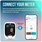 KETO-MOJO GK+ Glucose & Ketone Meter Kit, 140 Strips, Keto Diabetes