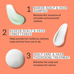 NIOXIN System Kits | Scalp + Hair Thickening | 1 Month Supply | Natural, Colored & Damaged Hair with Light to Progressed Thinning | Strengthen & Boost Hair Density with Niacinamide & Biotin