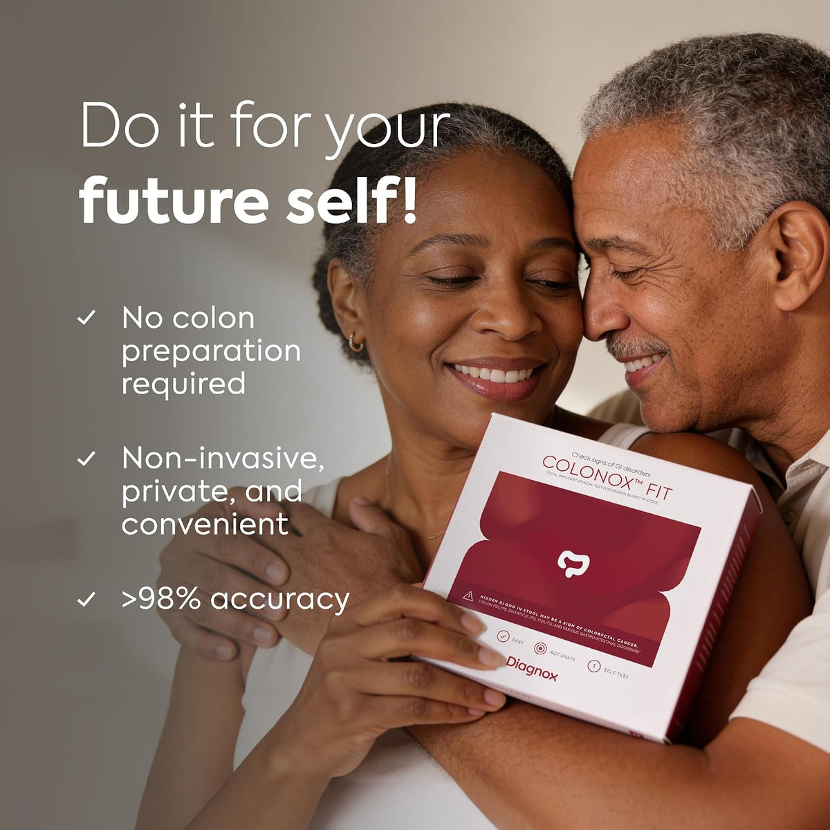 COLONOX At-Home Colon Screening Test Kit, Fecal Occult Blood Test, 3 Tests | Easy To Use, Detects Hidden Blood in Stool, Rapid Results in 10 Minutes, Highly Sensitive, Private Testing At Home