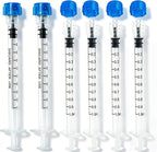 100 Pack 1mL Luer Lock Syringes without Needle - Sterile & Individually Wrapped, 1cc Syringe with Cap, Industrial & Lab Use