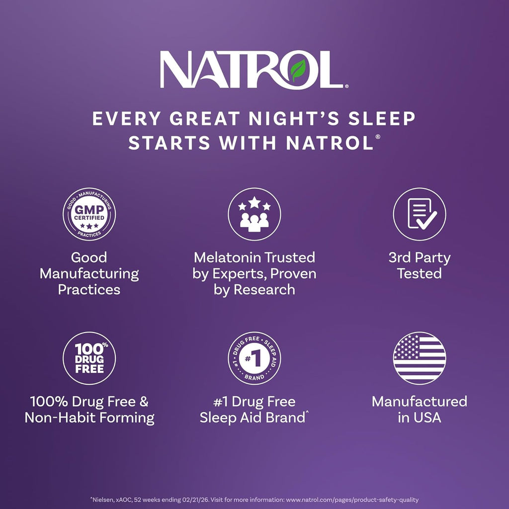 Natrol Melatonin 10 mg Fast Dissolve Tablets, Strawberry, 100 Count
