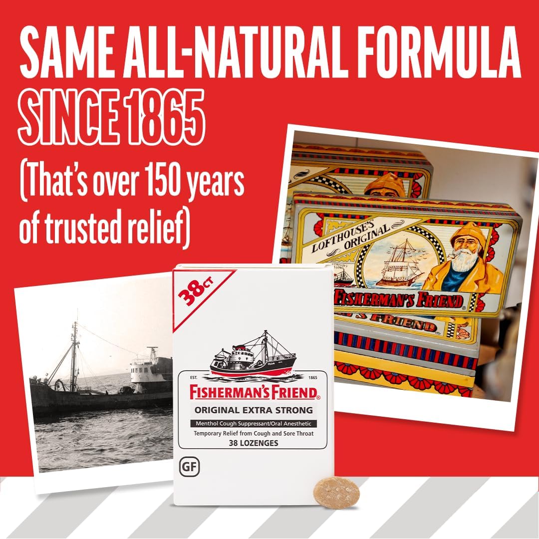 Fisherman's Friend Sugar Free Cough Lozenges, 40 x 6-Pack (Honey Lemon)