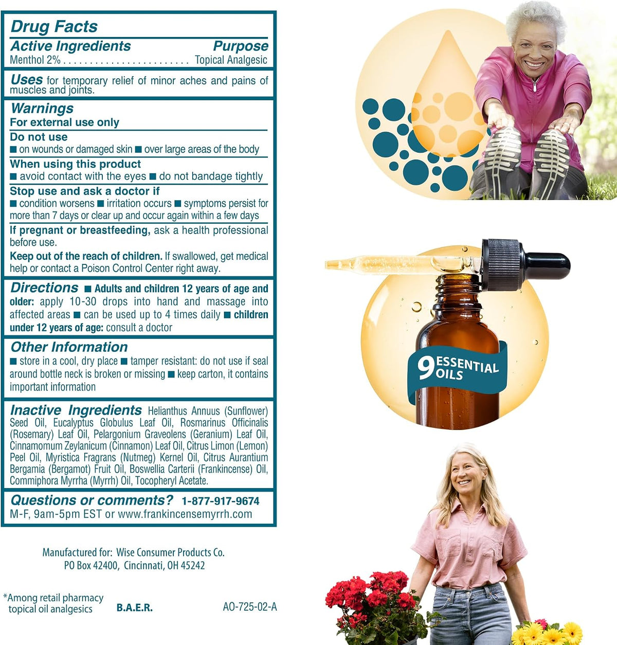 FRANKINCENSE & MYRRH Arthritis Pain Rubbing Oil, Dr Recommended 2 oz, 2Pack