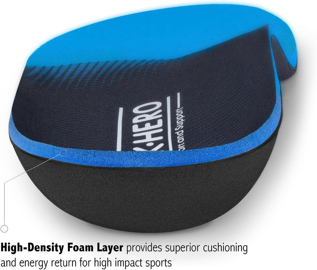 WalkHero Arch Support Inserts for Women Men, Relieve Plantar Fasciitis