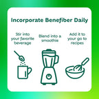 Benefiber Prebiotic Fiber Supplement Powder, Unflavored, 250 Teaspoons