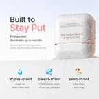 KAHI Airy Fir Sun Stick S - SPF 50+ Tube Keyring - Triple Functional Broad Spectrum Face Sunscreen Stick - Waterproof, Sweatproof & Sandproof - Korean Skin Care 0.45 oz