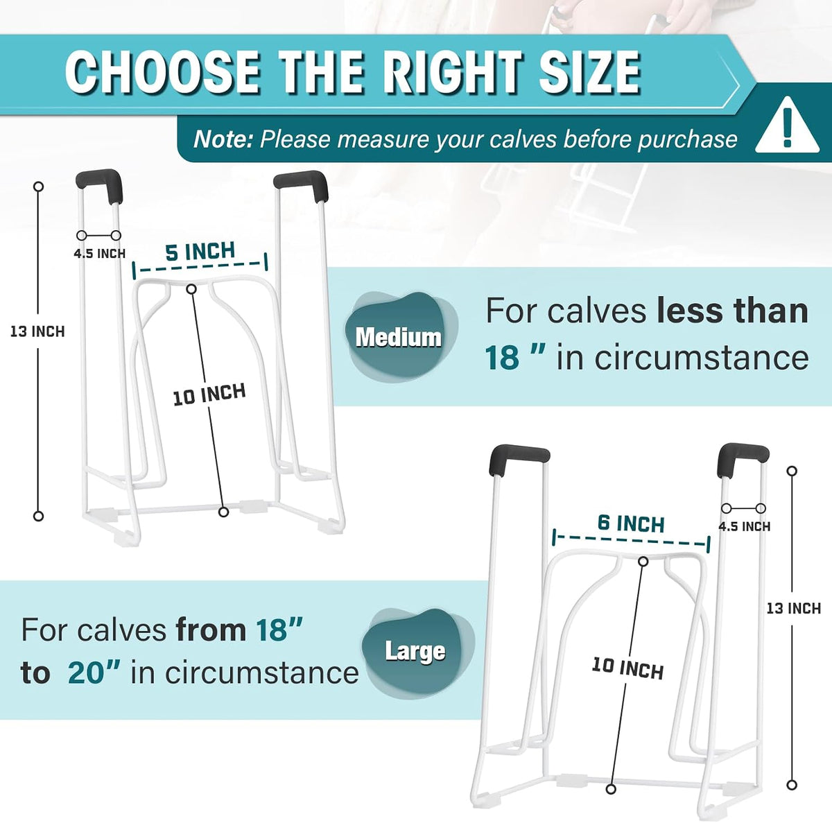 Zipcase Stocking Donner, for Medium Calves Less Than 18" in Circumference