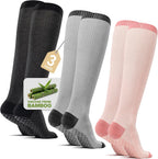 SONORAN Compression Socks for Pregnant Women (2/3 Pairs) 15-20 mmHg Bamboo Viscose Non-slip Sock for Nurses Pregnancy
