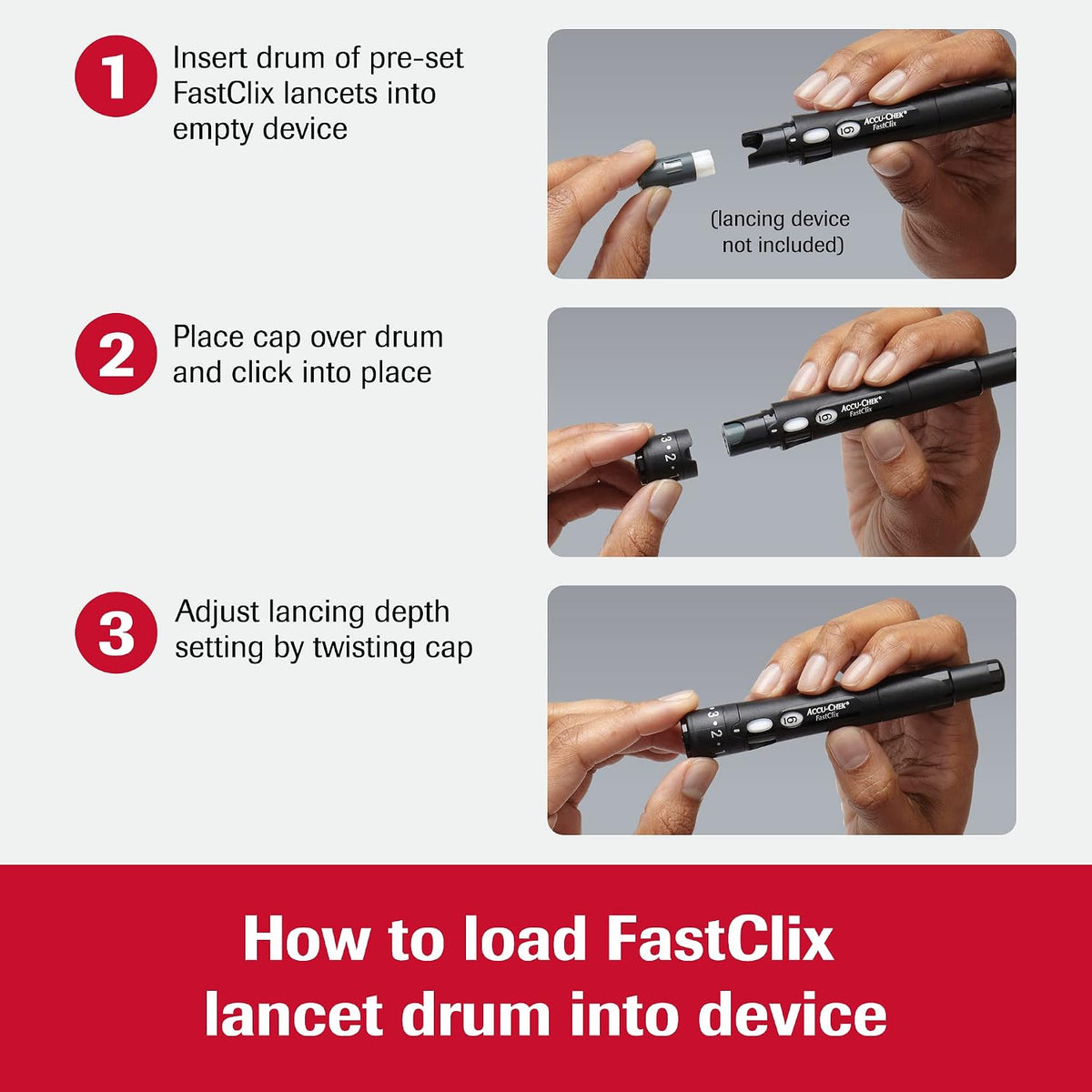 Accu-Chek FastClix Diabetes Lancets for Blood Glucose Testing, 102 Count