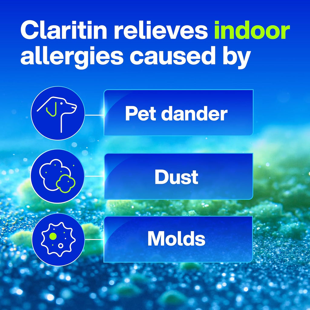 Claritin Non-Drowsy RediTabs Indoor & Outdoor Allergy Relief, Loratadine 10mg, 30 CT Tablets